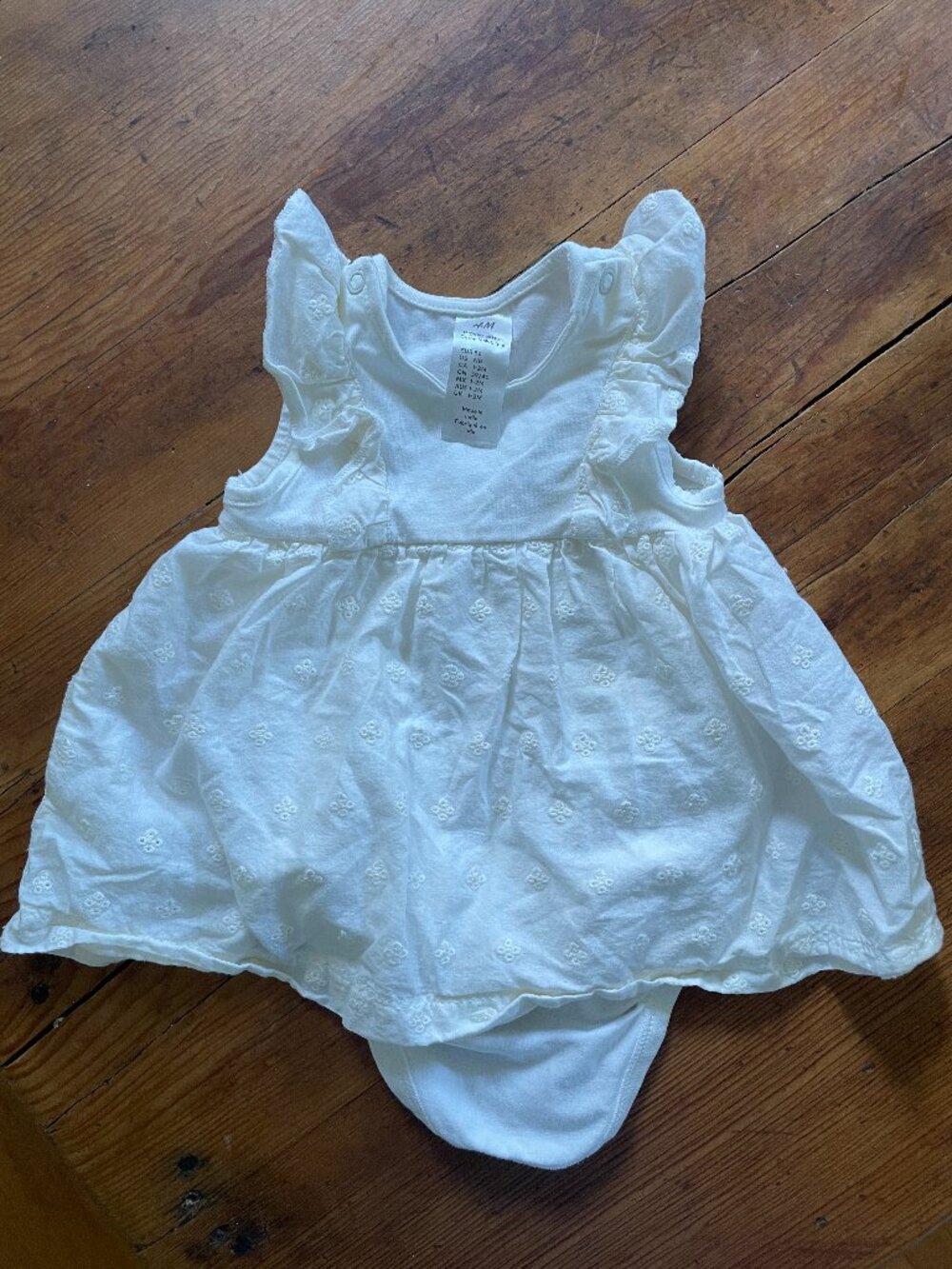 H&M newborn dress bodysuit